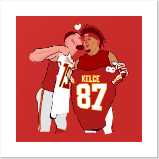 Patrick mahomes 15 x Travis KELCE 87 - Teammate Posters and Art